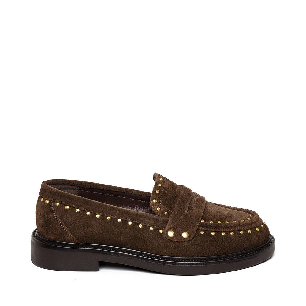 Harloe Flat Shoe BRN/GLD