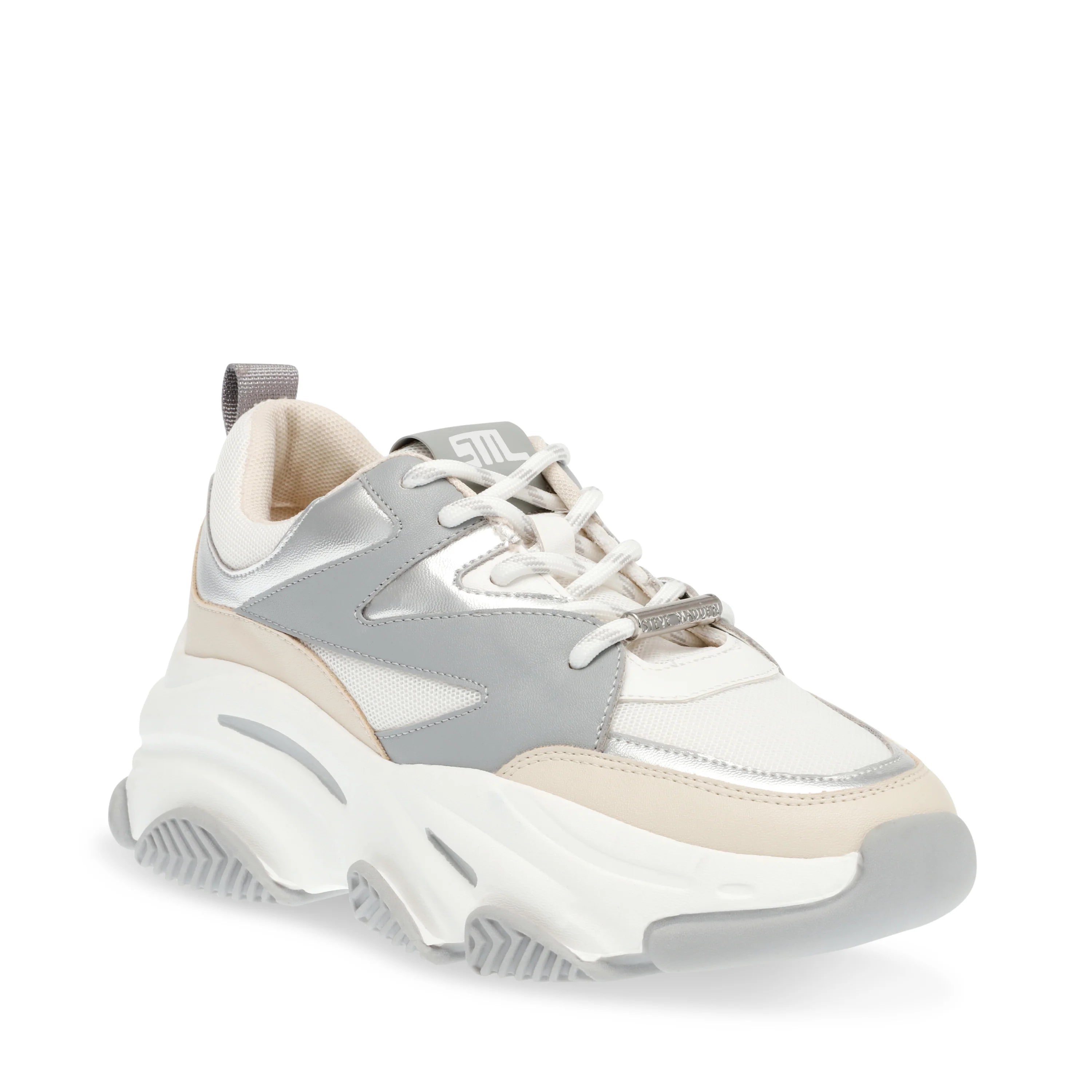 Progressive Sneaker Silver/White- Hover Image