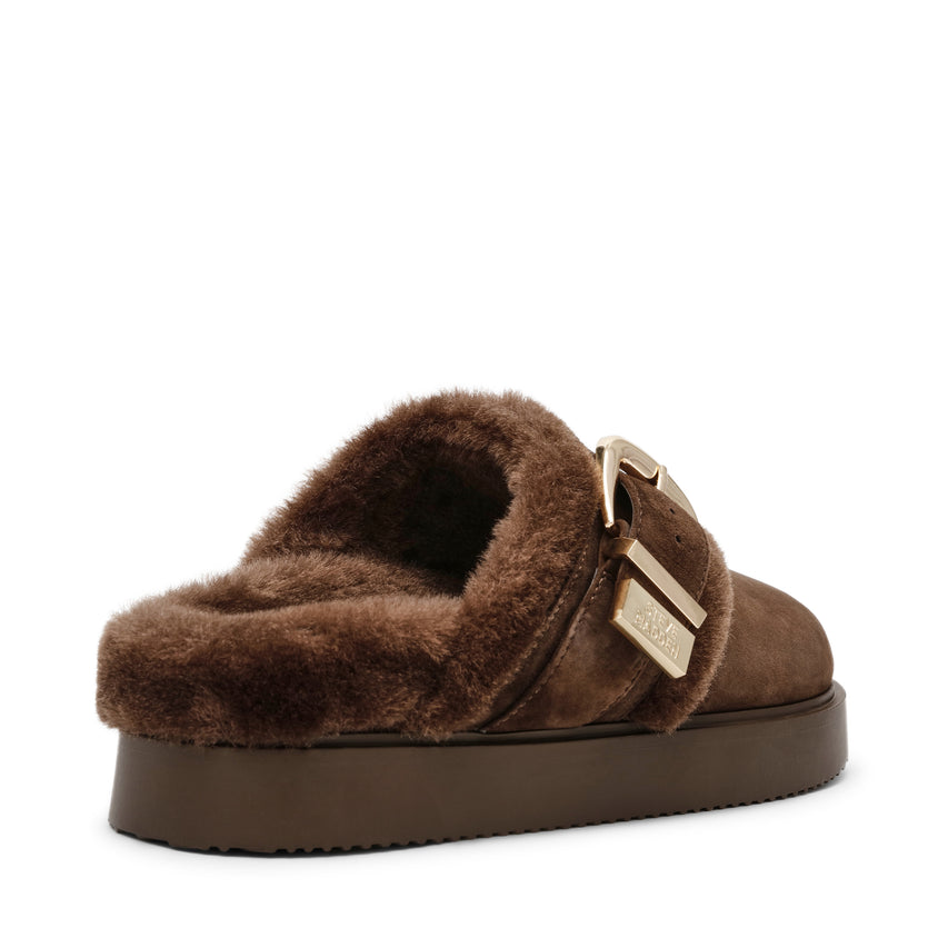 Cozy Up Mule BROWN SUEDE