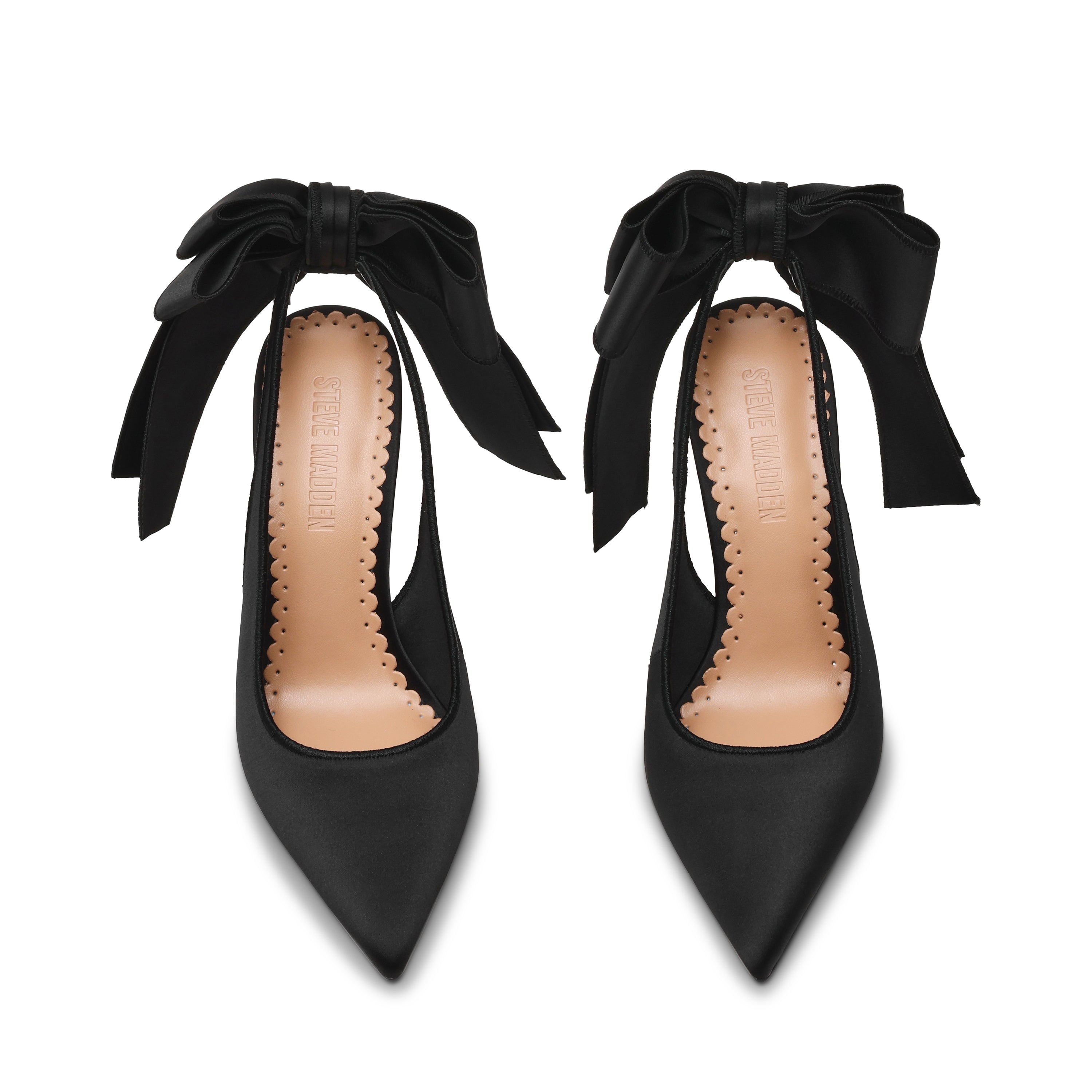 Teacup Pump BLACK SATIN
