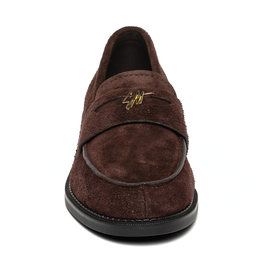 Motor Flat Shoe BROWN SUEDE