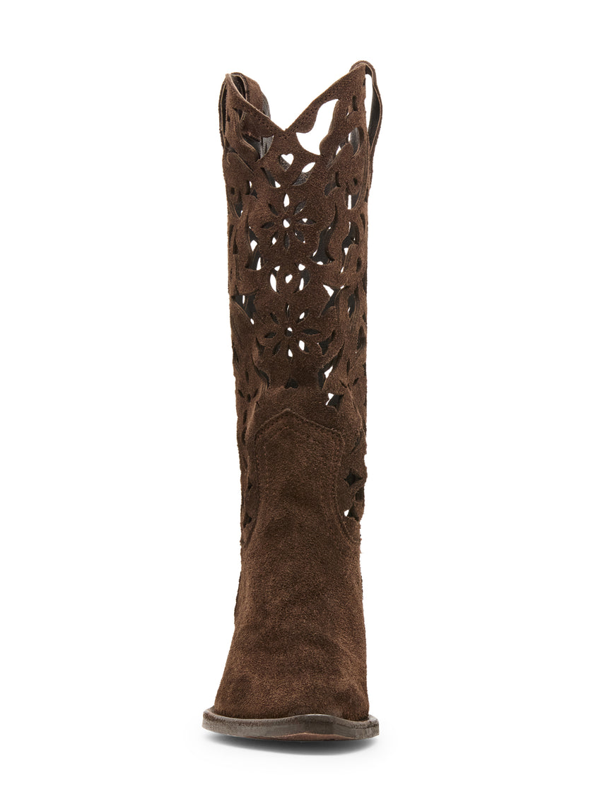Albany-Cutout Boot BROWN SUEDE - view 3