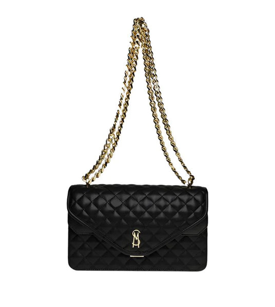 BSENZA SHOULDERBAG BLACK/GOLD - Steve Madden Polska