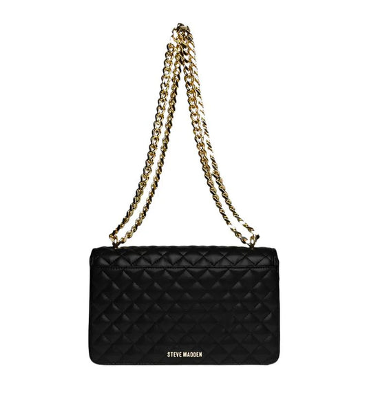 BSENZA SHOULDERBAG BLACK/GOLD - Steve Madden Polska