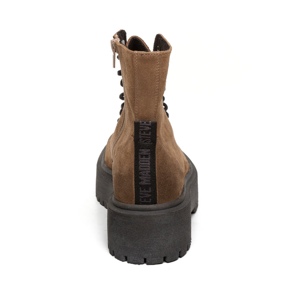 SKYLAR BOOTIE TAUPE SUEDE - Steve Madden Polska