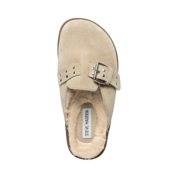 EVERGREEN MULES SAND SUEDE - Steve Madden Polska