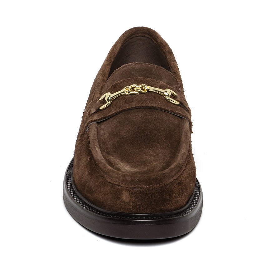 Huddles Flat Shoe BROWN SUED