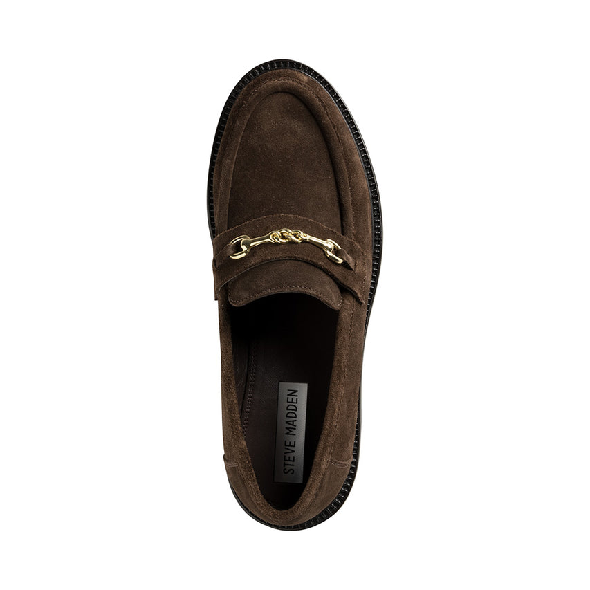 Huddles Flat Shoe BROWN SUED