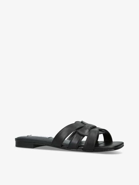 Vcay Sandal Black Leather - Steve Madden Polska