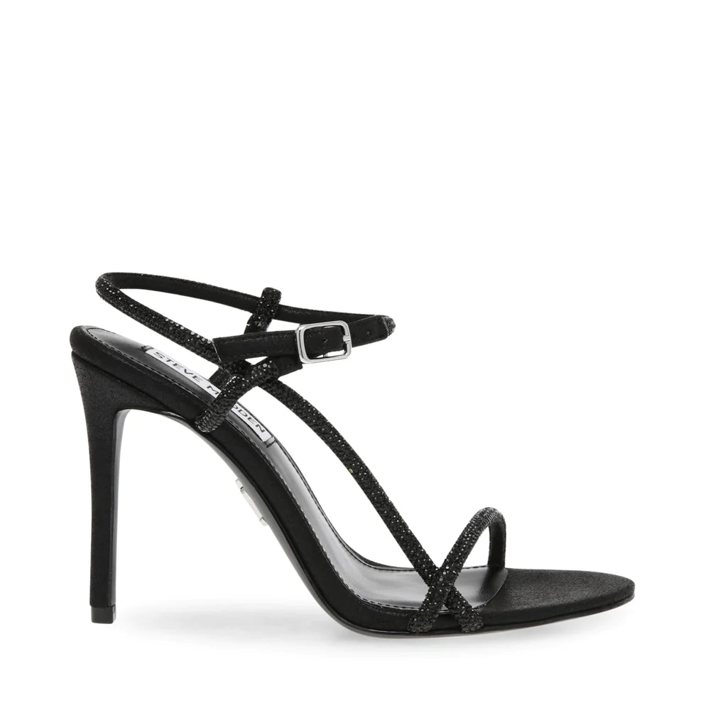 Melania Sandal Black Crystal- Hover Image