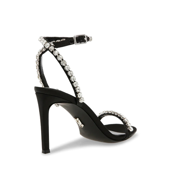 Jazzy Belle Sandal Black Satin - Steve Madden Polska