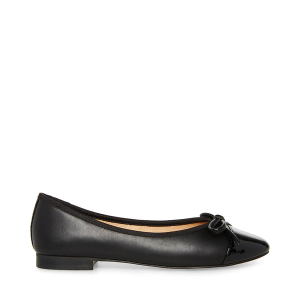 ELLISON BALLERINA BLACK LEATHER - Steve Madden Polska