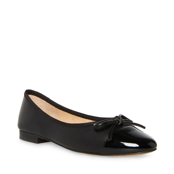 ELLISON BALLERINA BLACK LEATHER - Steve Madden Polska