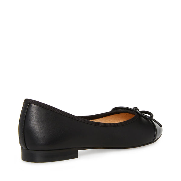 ELLISON BALLERINA BLACK LEATHER - Steve Madden Polska