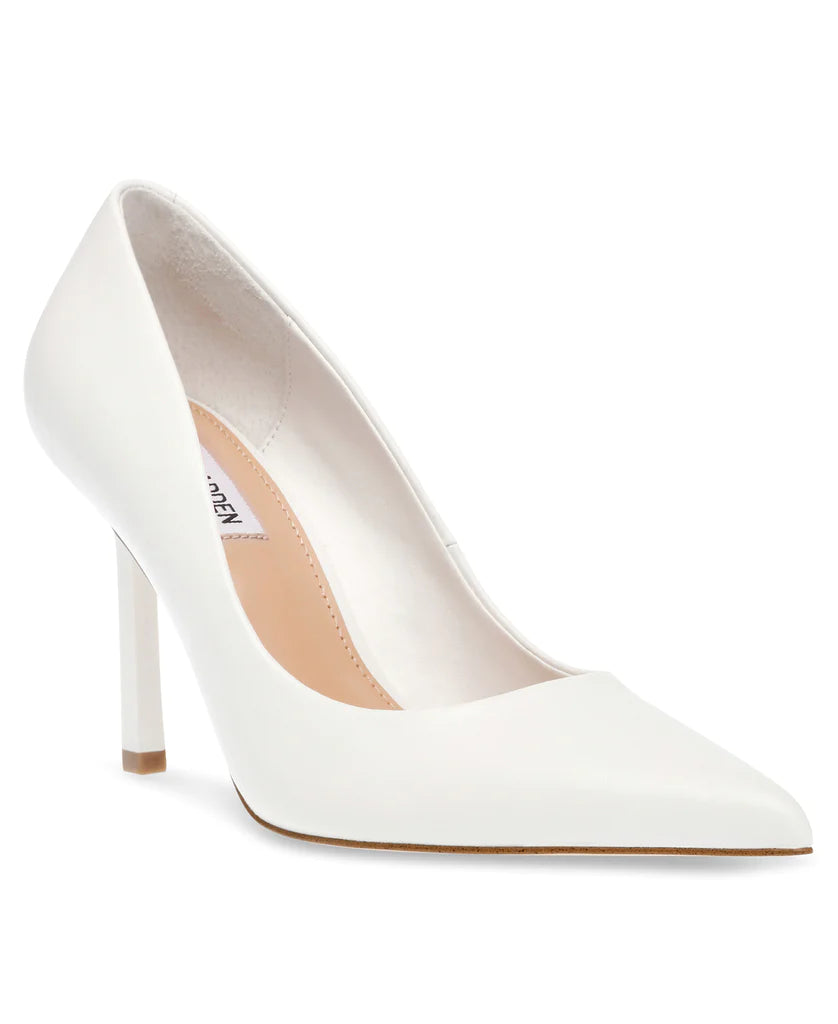 Classie Pump White Leather- Hover Image
