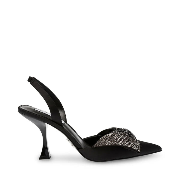 NITEOWL SANDAL BLACK SATIN - Steve Madden Polska