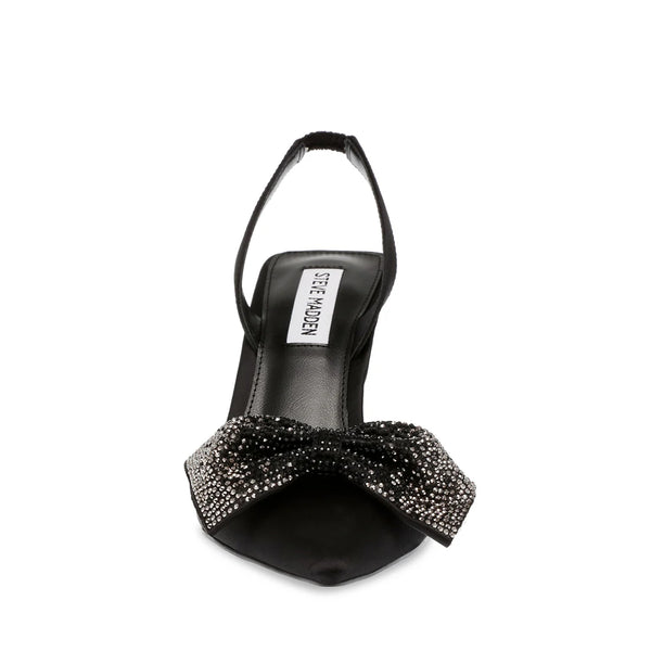 NITEOWL SANDAL BLACK SATIN - Steve Madden Polska