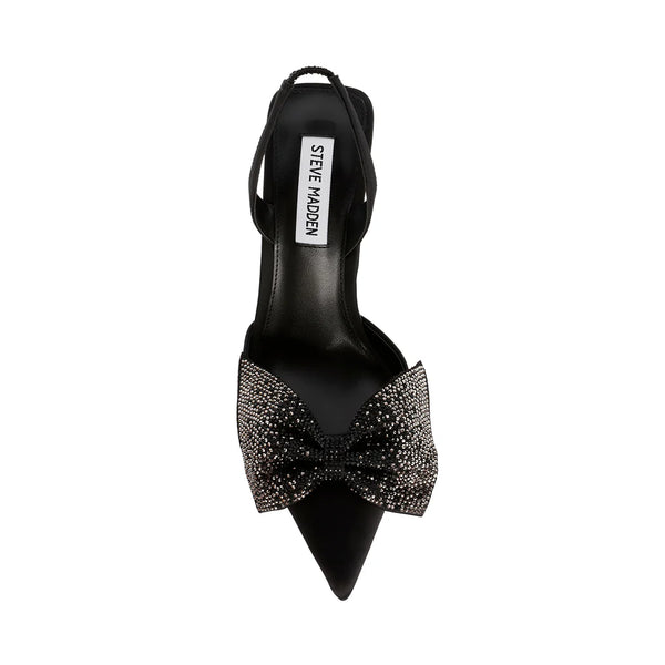 NITEOWL SANDAL BLACK SATIN - Steve Madden Polska