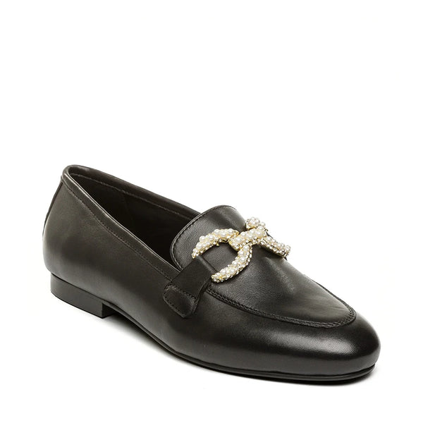 Cathleena Loafer Black Leather - Steve Madden Polska