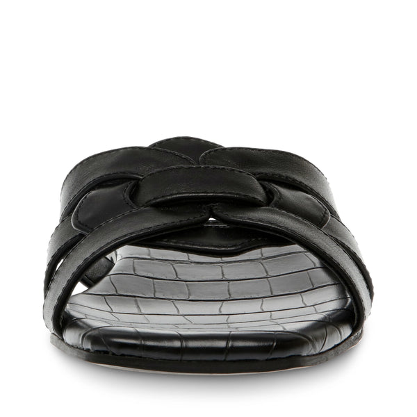 Vcay Sandal Black Leather - Steve Madden Polska