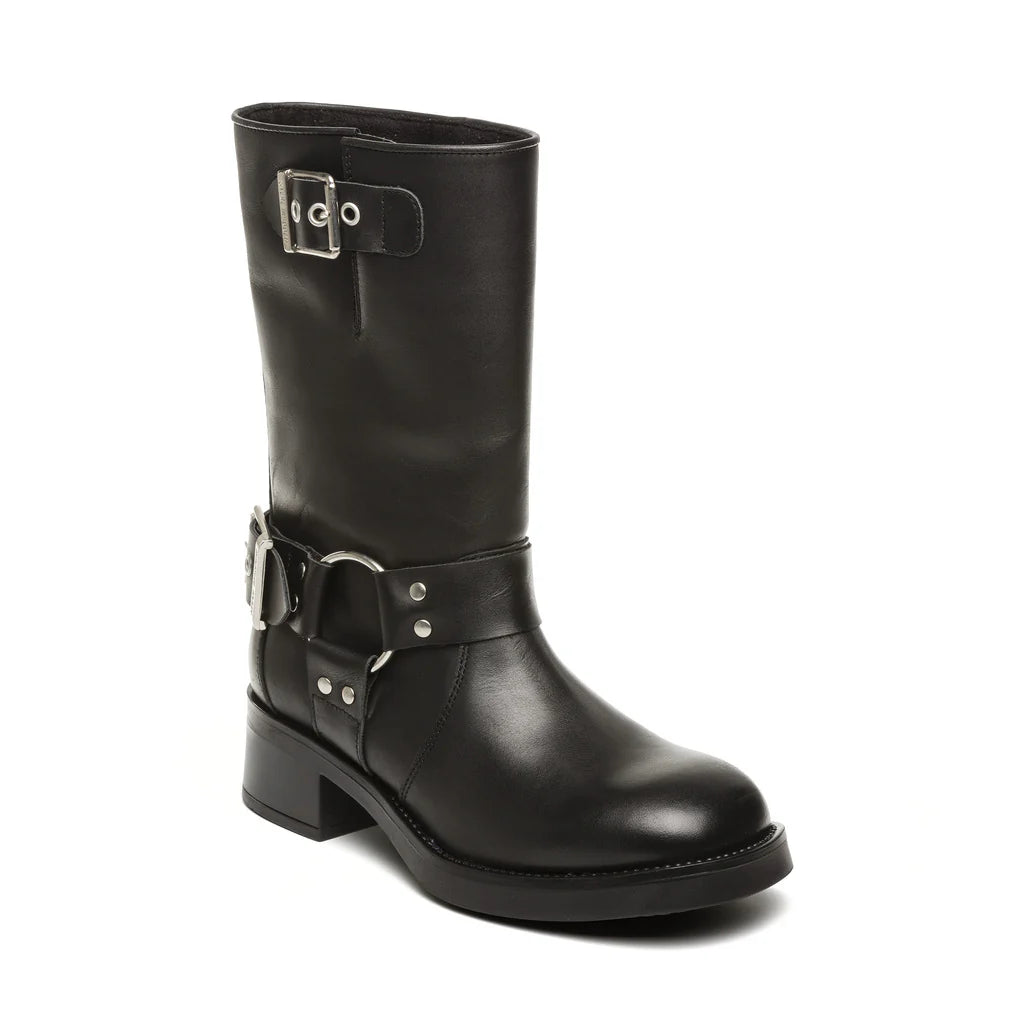 BLESSING BOOT BLACK LEATHER- Hover Image