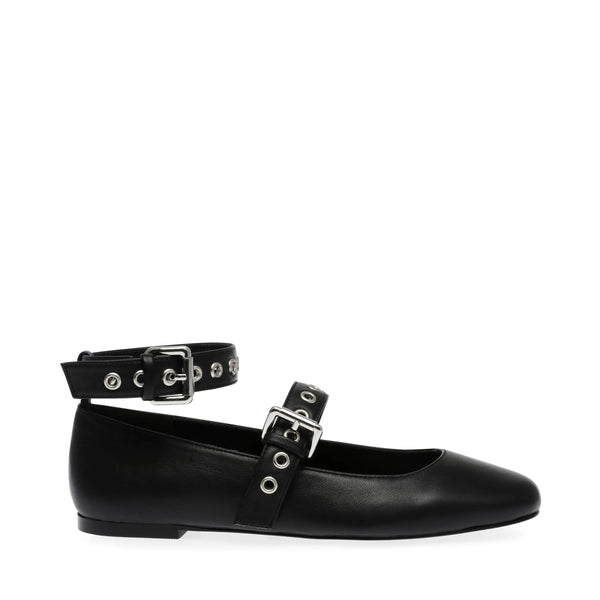 MACBETH SANDAL BLACK LEATHER - Steve Madden Polska