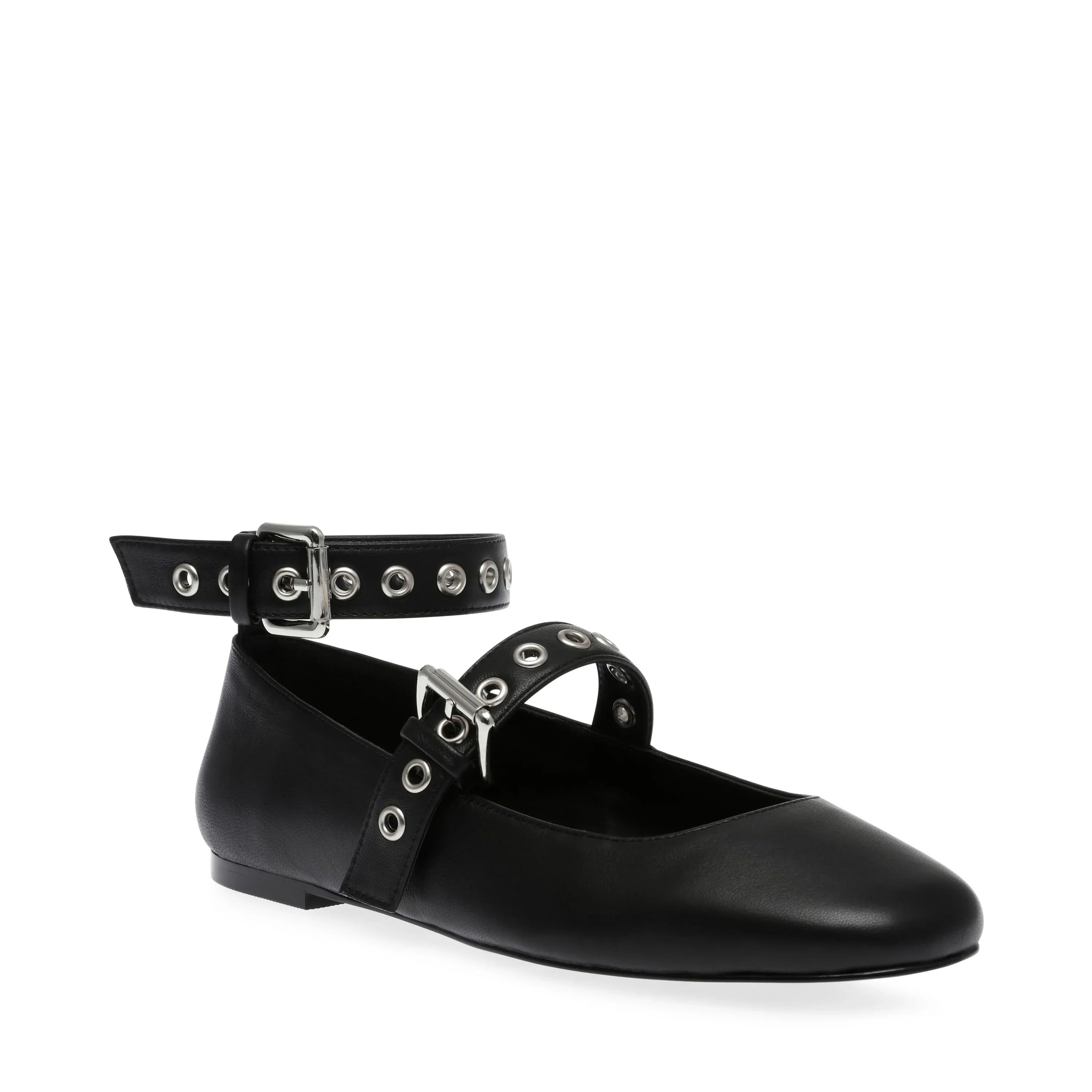 MACBETH SANDAL BLACK LEATHER- Hover Image