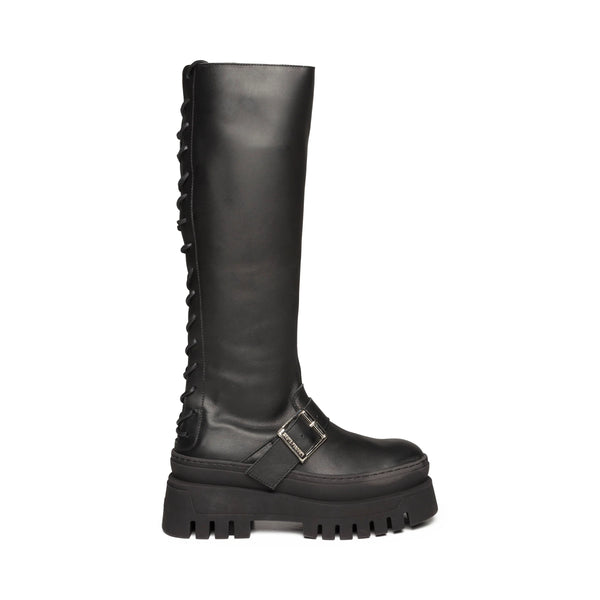 CHEZ BOOTS BLACK LEATHER - Steve Madden Polska