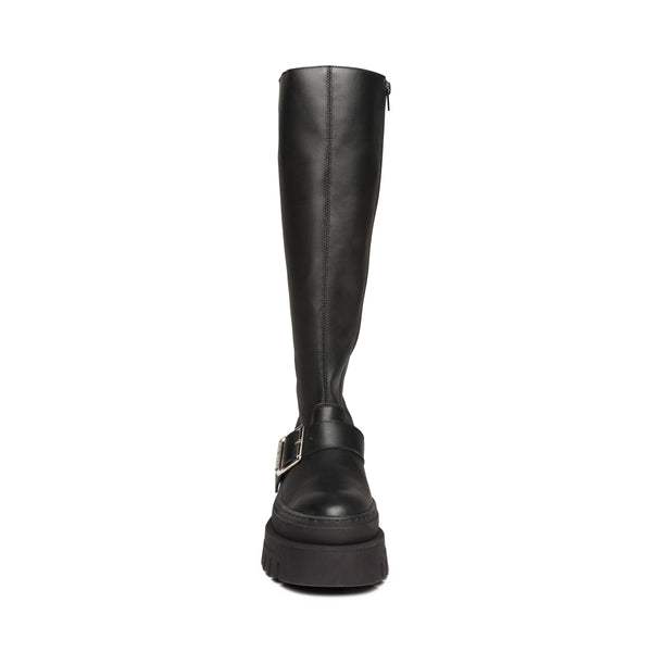 CHEZ BOOTS BLACK LEATHER - Steve Madden Polska