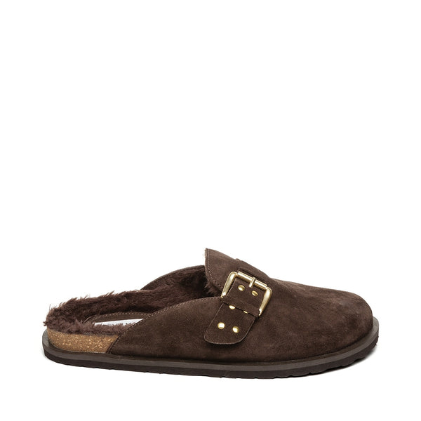 EVERGREEN MULES BROWN SUEDE - Steve Madden Polska