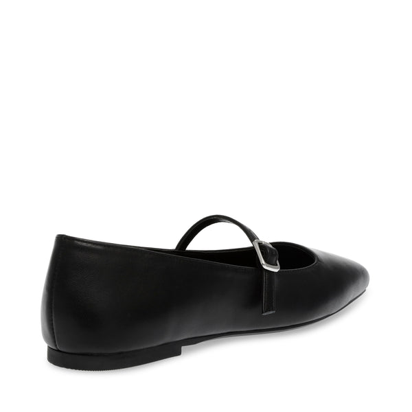 Ezri Ballerinas Black Leather - Steve Madden Polska