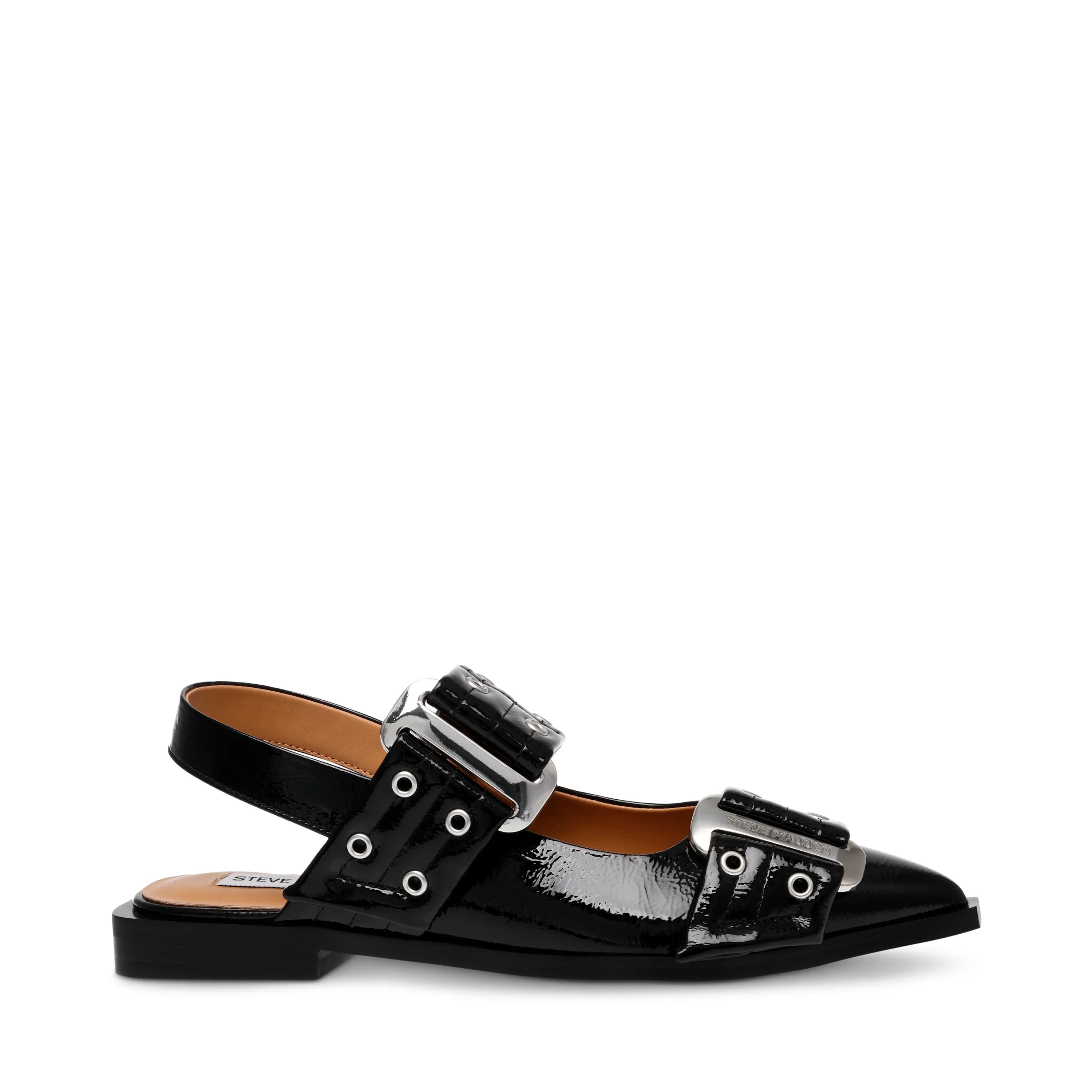 GRAND AVE SANDALS BLACK PATENT