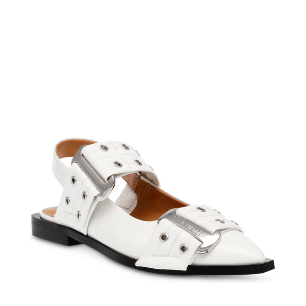 GRAND AVE SANDALS WHITE PATENT - Steve Madden Polska