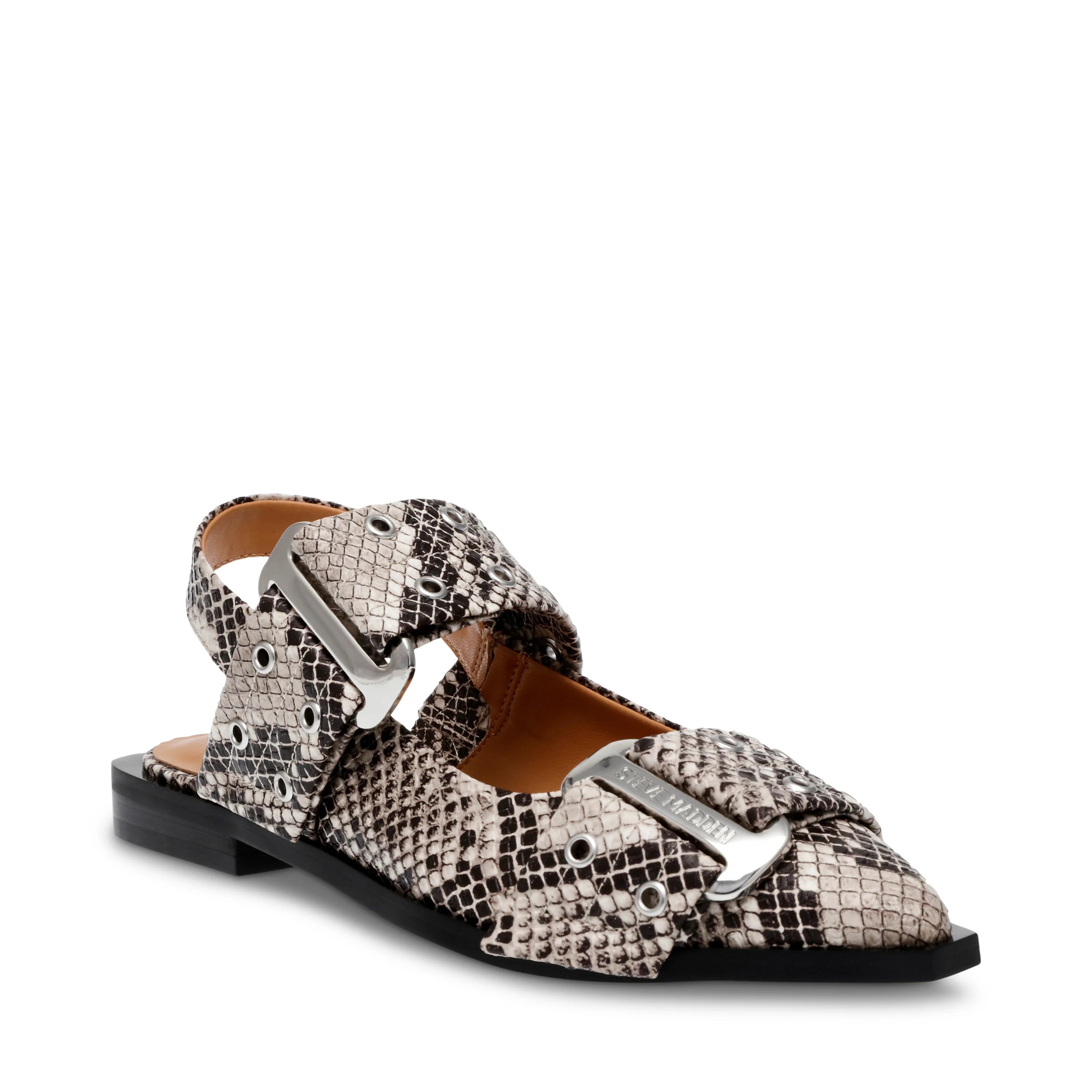 GRAND AVE SANDALS LT. BEIGE SNAKE- Hover Image