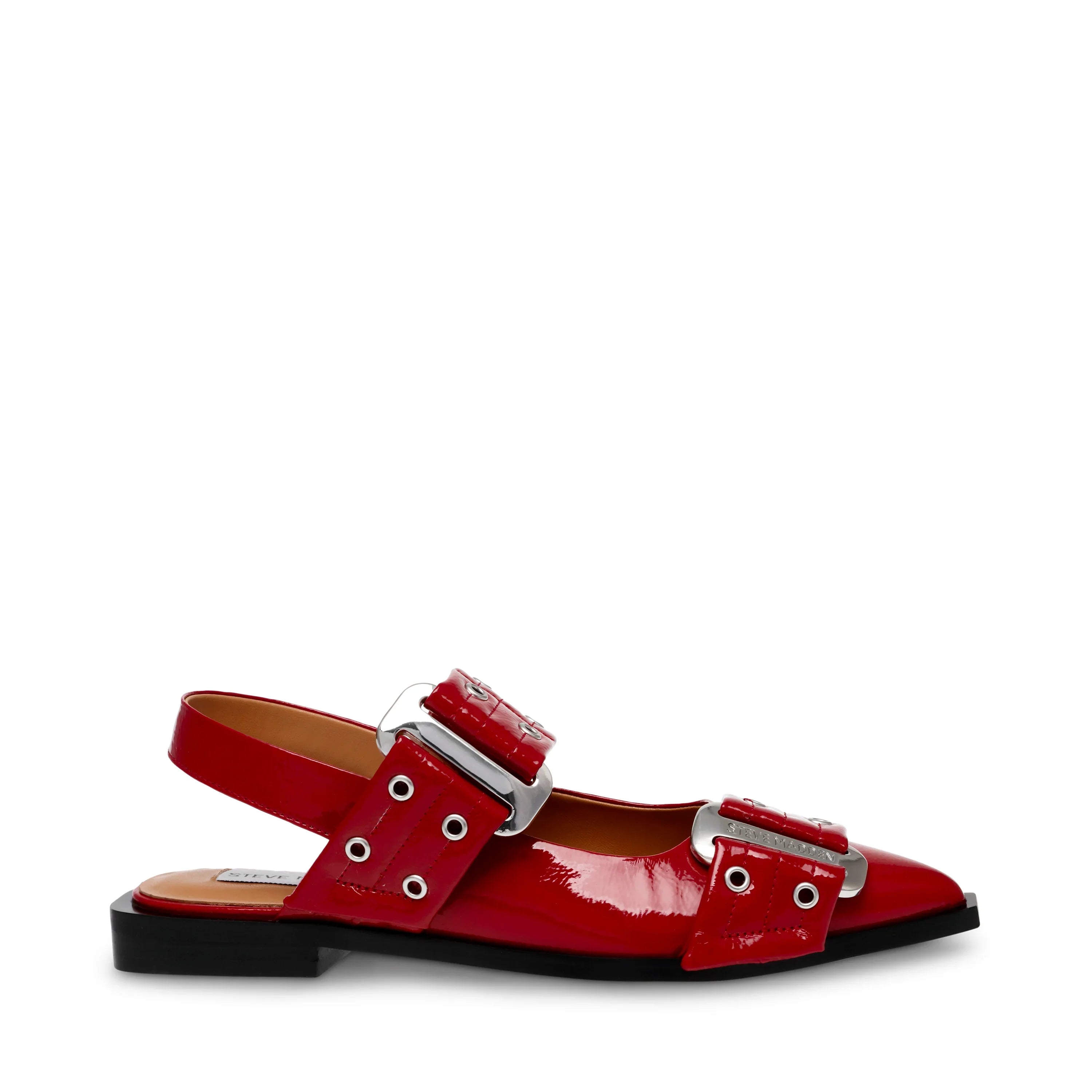 GRAND AVE SANDALS RED PATENT