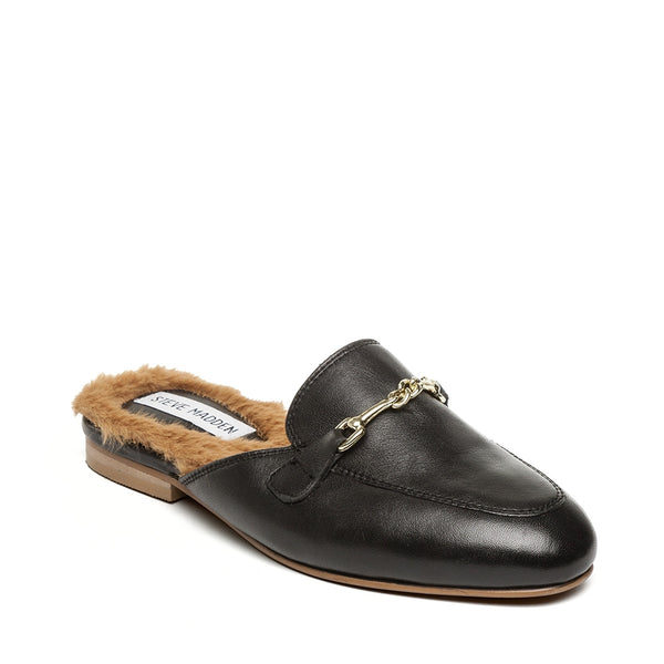 CLEODORA-F MULES BLACK LEATHER - Steve Madden Polska