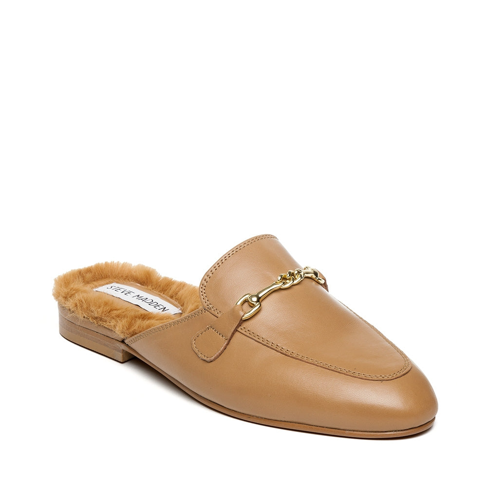 CLEODORA-F MULE TAN LEATHER- Hover Image