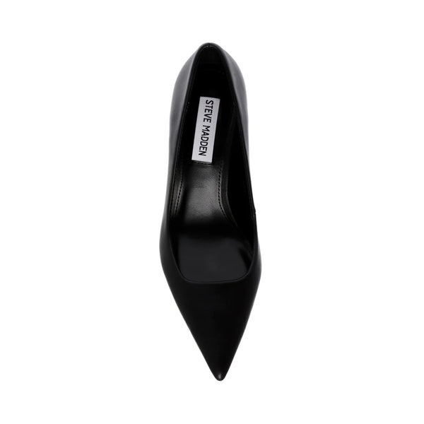 VIVION PUMP BLACK LEATHER - Steve Madden Polska