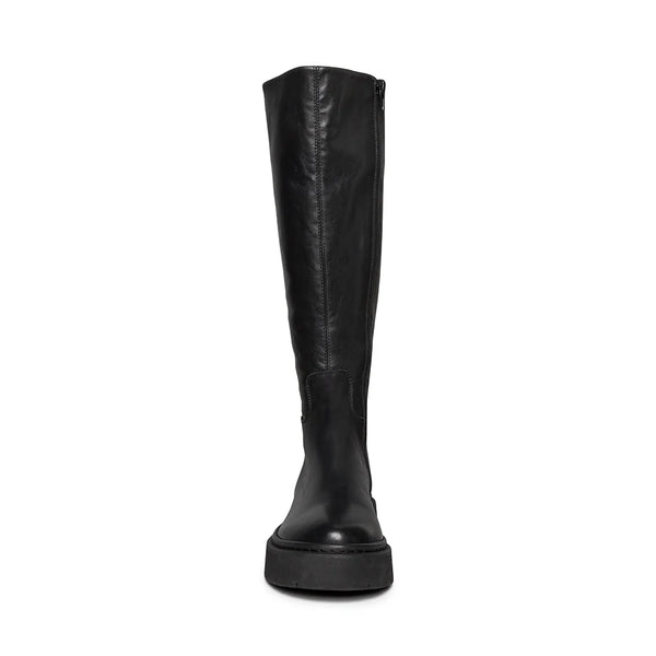 GALINA BOOTS BLACK LEATHER - Steve Madden Polska