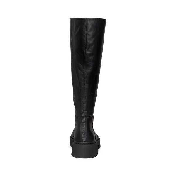 GALINA BOOTS BLACK LEATHER - Steve Madden Polska