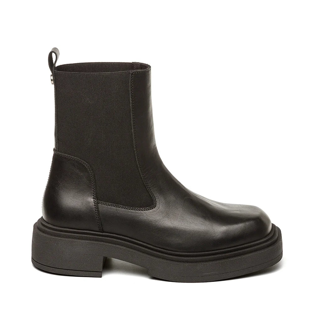 Churro Boots Black Leather