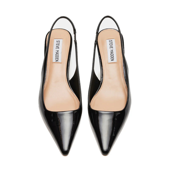 KARI SLINGBACK BLACK PATENT - Steve Madden Polska