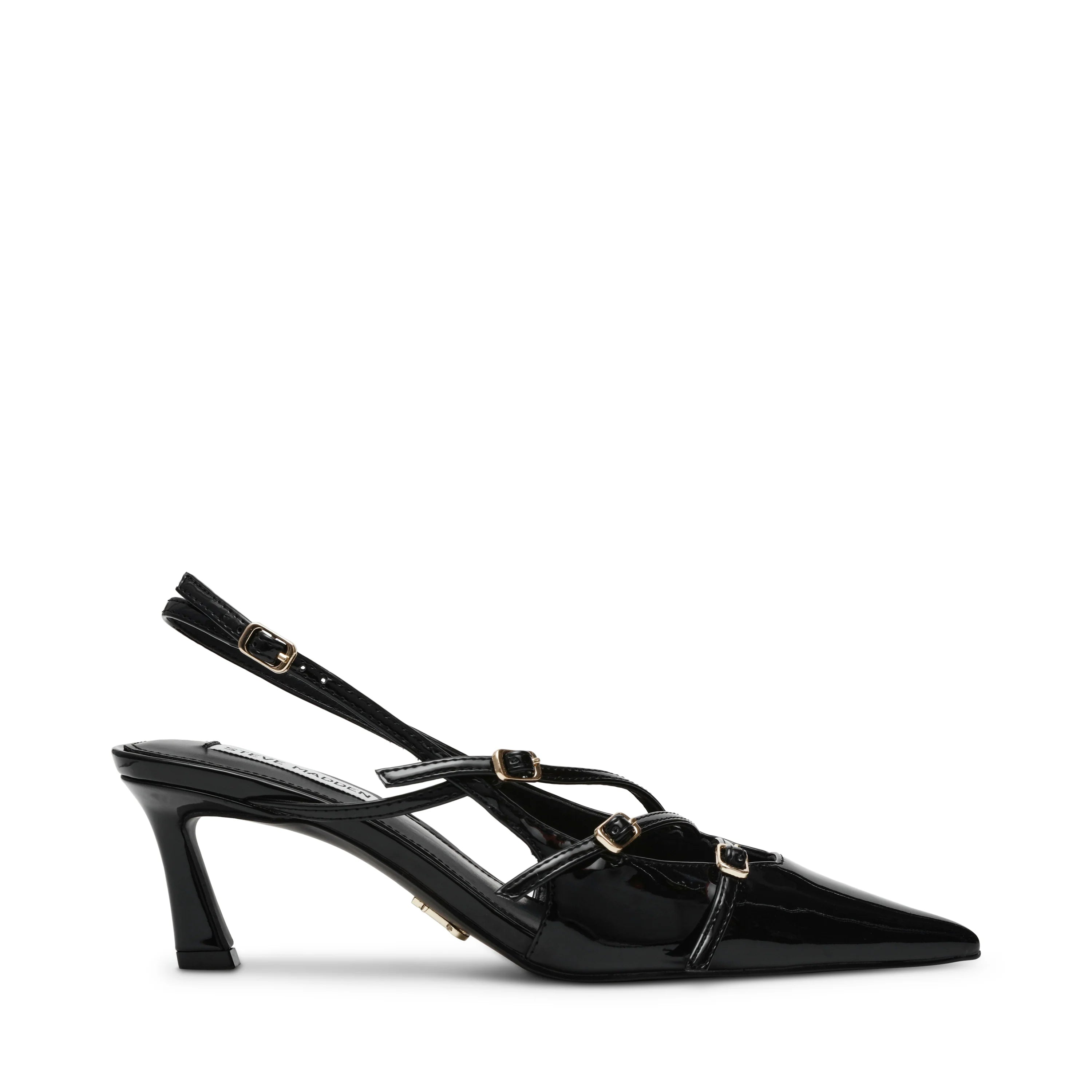 LIANA SLINGBACKS BLACK PATENT