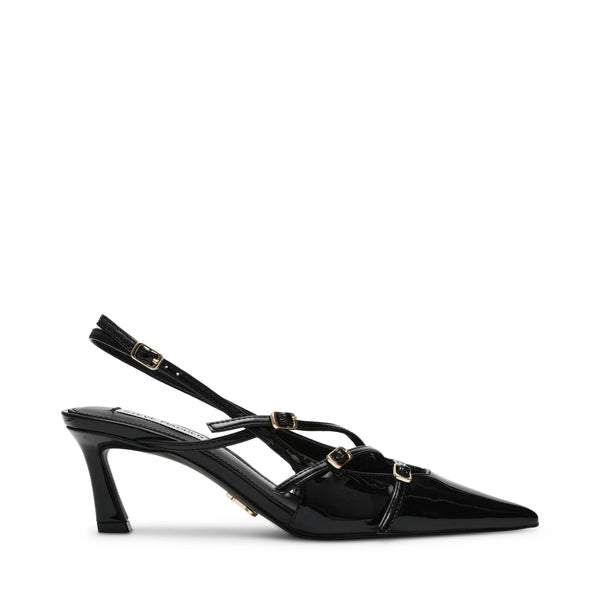 LIANA SLINGBACKS BLACK PATENT - Steve Madden Polska