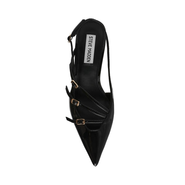 LIANA SLINGBACKS BLACK PATENT - Steve Madden Polska