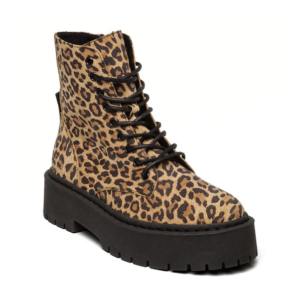 SKYLAR BOOTIE LEOPARD - Steve Madden Polska