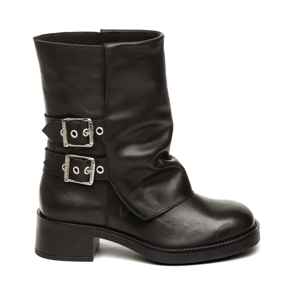 Bonfire Boots Black Leather