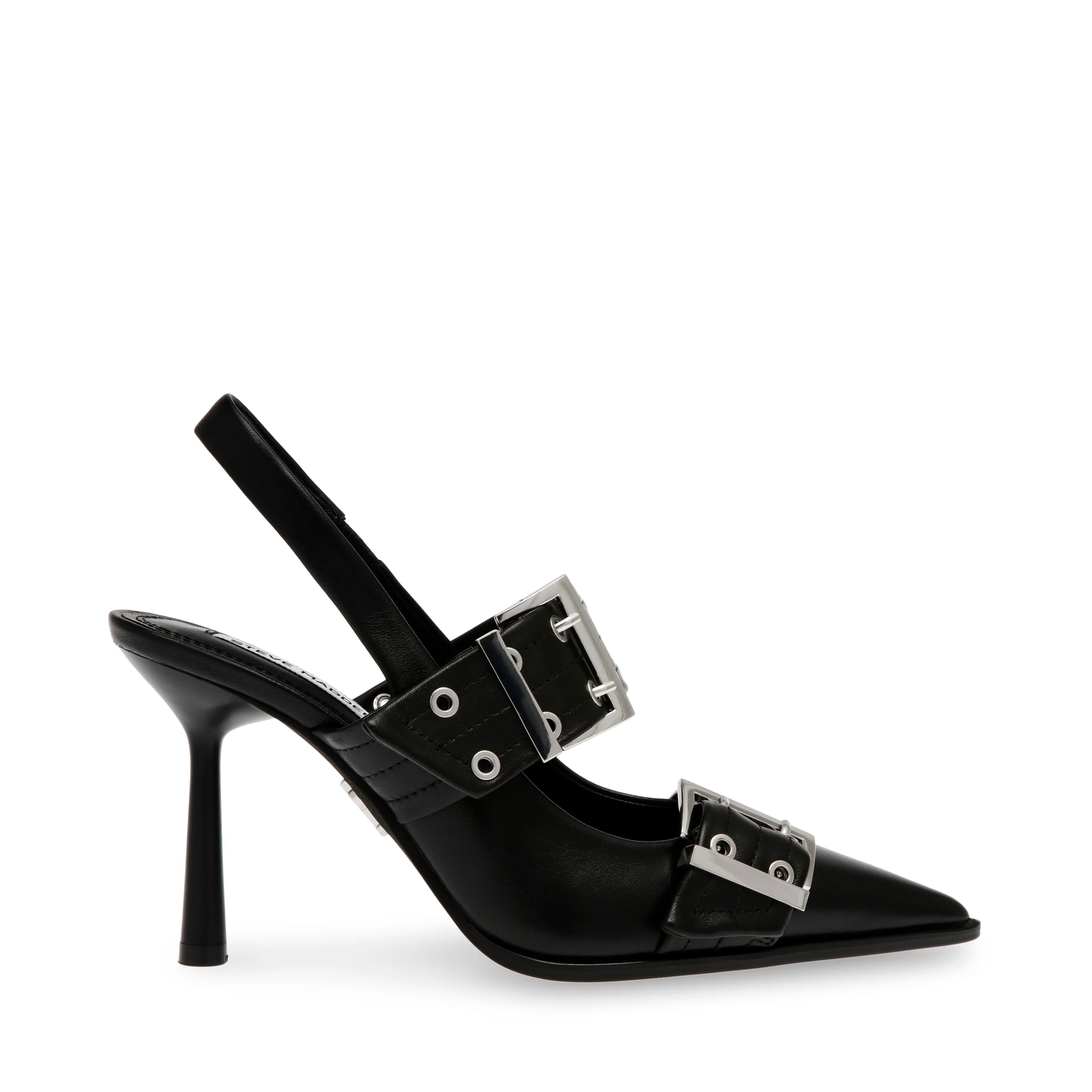 Riesling Slingbacks Black Leather