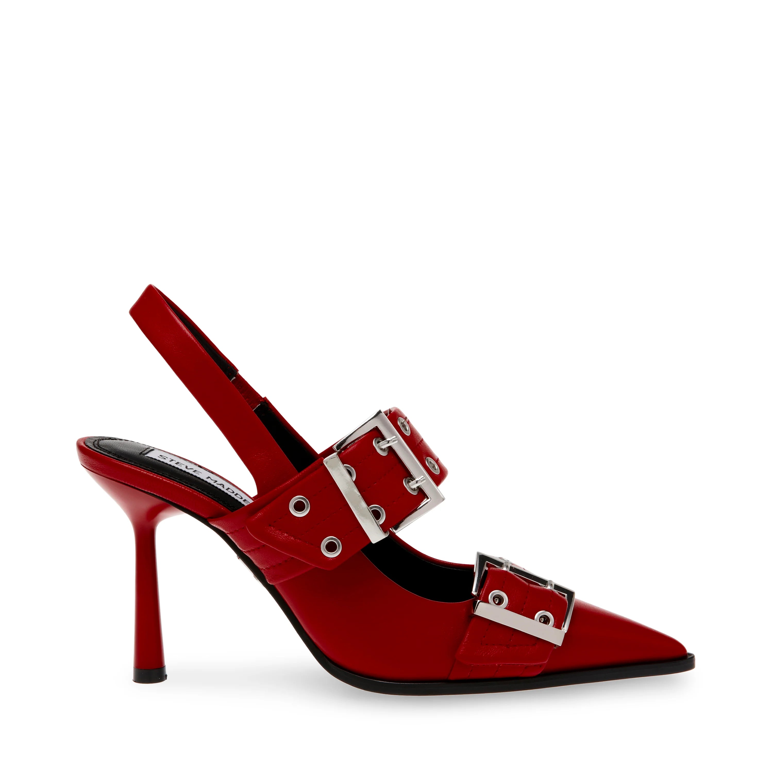 Riesling Slingbacks Red Leather