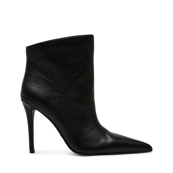 SENTINEL HEELED ANKLE BOOTS BLACK LEATHER - Steve Madden Polska